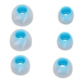 thumbnail image 4 of 6 tapones de silicona para auriculares, suaves y con aislamiento de ruido, de 3 tamaños, para orificios de sonido de 4,5 a 6,5 mm, color azul transparente., 4 of 14