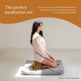 thumbnail image 2 of KHAMPA Meditation Bench Kneeling Stool, Seiza Yoga Bench, Ergonomic Bamboo Wooden Chair, Folding Prayer Seat for Deeper Meditation, 2 of 9