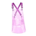 thumbnail image 4 of Delantal transparente de trabajo para hombres y mujeres, delantal de cocina transparente de arte, delantal de moda para el cabello Rosa 60cm, 4 of 9