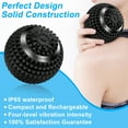 thumbnail image 5 of Vibrating Ball Massager, 4-Speed High-Intensity Fitness Lacrosse Ball, Mobility Ball for Workout Recovery, Deep Tissue Massager for Pain Relief and Trigger Point Treatment (Black), 5 of 9