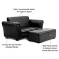 thumbnail image 4 of Costway Kids Sofa Armrest Chair Couch Lounge in Black (Note: The actual dimensions are: 32.5'' x 16.5'' x 16'' ), 4 of 10