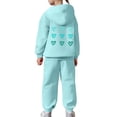 thumbnail image 5 of 8-9 Years Child Baby Girls Clothes Girls 2PCS Fall Winter Outfits Set Toddler Girls Long Sleeve Irregular Top Pants Set, 5 of 7