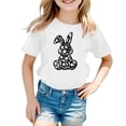 thumbnail image 5 of Easter Shirts Girls Vintage Loose Fit Brown Eggs-Track Easter Story Tshirt 2026 Kids Happy Easter Crew Neck Short Sleeve Tee Tops, 5 of 5