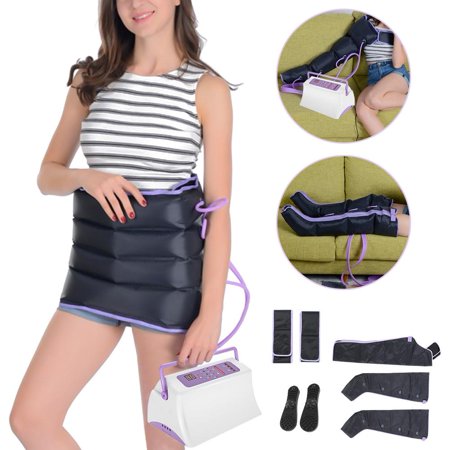 Air Compression Massager Leg Arm Cuff Body Massager Circulation Leg Wraps Pain Release for Pamper Calves, Feet, Hand, Waist