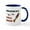White/Navy Inside, variant on CafePress - QUACK QUACK Mug - 11 oz Ceramic Mug - Novelty Coffee Tea Cup