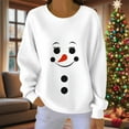 thumbnail image 4 of Goodtrade8 Shirts for Women Holiday Crew Neck Pullover Long Sleeve Christmas Knitting Printed Winter Womens Tops Style, 4 of 7