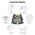 thumbnail image 6 of Totoro Men's Swim Trunks Quick Dry Beach Board Shorts with Pockets Mesh Lining Bathing Suits, 6 of 7