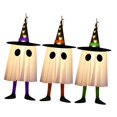 thumbnail image 4 of 3 piezas de fantasmas colgantes para exteriores, luces de fantasmas que iluminan las decoraciones de Halloween, fantasma brillante para porche, patio,, 4 of 8