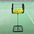 thumbnail image 3 of 2-in-1 Tennis Balls Pick Up Automatic Balls Receiver Stainless Steel with Handle Hold Up 55 Tennis Balls, 3 of 16