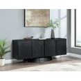 thumbnail image 2 of Meridian Furniture Bellona Black Oak Veneer Sideboard/Buffet, 2 of 11