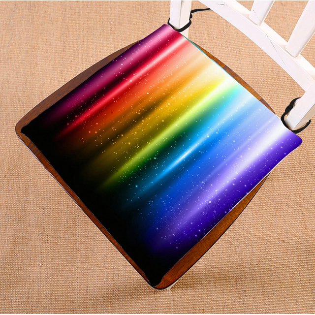 ABPHQTO Rainbow Cojín para silla Cojín para asiento Cojín para silla Cojín para suelo 50x50 cm