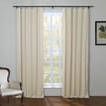 thumbnail image 5 of TWOPAGES Linen Room Darkening Lined Curtain for Living Room, Beige 50Wx84L Kyla Collection ( 1 Panel ), 5 of 8