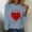 Navy, variant on VgaVtl T-Shirts Womens Plus Size Long Sleeve Valentines Day Womens Tops Pullover Heart Print Holiday Casual Loose Tops