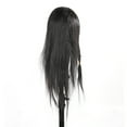 thumbnail image 5 of Yucurem Professional Hairdressing Training Mannequin Practice Head 65cm Black Hair, 5 of 7