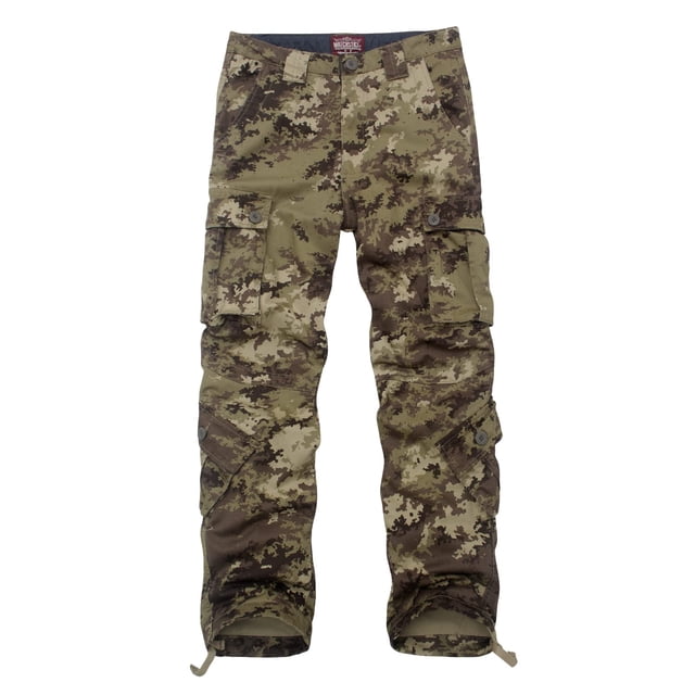 Pantalones Cargo Match para Hombre Camuflaje Desierto Salvaje Talla 30