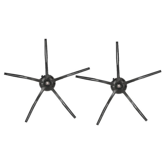2Pcs Side Brush Replacement Accessory for XIAOMI Roborock S6 S5 E35 E2 Sweeping Robot Black