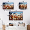 thumbnail image 4 of Designart "Symphony of Wildflowers in the Field I" Floral Metal Wall Décor Set, 4 of 5