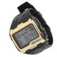 thumbnail image 4 of Reloj deportivo digital con esfera grande, luz nocturna, resistente al agua, hora dual, reloj electrónico para exteriores, dorado, 4 of 5