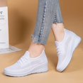 thumbnail image 4 of GiLiling Women's Wedge Sneakers Breathable Mesh Lace Up Non Slip Lightweight Casual Athletic Shoes for Walking Travel, 4 of 7