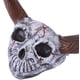 thumbnail image 3 of Tocado para mascotas de Halloween, divertido cráneo de vaca y cuernos largos, tocado decorativo para gato aterrador, gato de peluche (B) oso de fresa Electrónica, 3 of 5