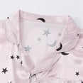 thumbnail image 4 of Bovxnpu Boys Girls Satin Pajamas Sets, Toddler Girls Button-Down Sleepwear 2 Piece Loungewear Set, Long Sleeved Trousers Printed Children's Home Clothes Suits 6 Years, 4 of 6