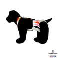 thumbnail image 4 of Barkertime Fancy Harlequin on Frosty Cream Dog Diaper Overall, 4 of 8
