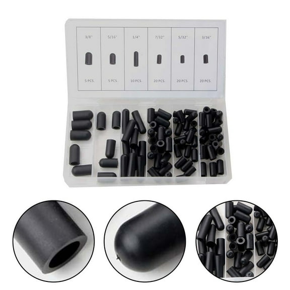 Beisidaer Automotive Vacuum Line Cap Assortment 80Pcs Rubber Plugs Various Sizes