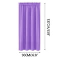 thumbnail image 3 of EGYMEN Blackout Curtains, 37"x53" Heat Insulation Energy Saving Curtains, Scandinavian Solid Color Black Silk Curtains, Soundproof and Noise Reducing Curtains for Bedroom and Kitchen, 3 of 6
