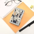 thumbnail image 7 of JIALIOU Nylon Trifold Card Wallet with ID Window Zipper Pocket for Men Women Teen Cartoon Golden Retriever, 7 of 7