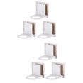 thumbnail image 1 of Soporte para botella de gel de ducha, estante para champú para baño, almacenamiento de pared, color blanco, 6 piezas, 1 of 6