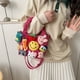thumbnail image 5 of Bolso de dibujos animados Linda chica Fea Linda muñeca cosida Muñeca Elegante Bolso de hombro plisado portátil Lindo diseño de dibujos animados Uso versátil, 5 of 6