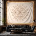 thumbnail image 6 of Intricate Floral Mandala with Radiating Leaves, Serene Boho for Flower Lovers, Botanical Wall Art, Housewarming Gift, Tapestry Wall Hanging for Bedroom and Living Room, 6 of 7