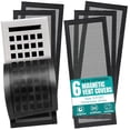 thumbnail image 2 of Efforest Floor Vent Covers 5.5"x10" Magnetic - 6 Pack Air Vent Filters Mesh Screen Dust Filter Vent Register Deflectors for Home HVAC AC Grilles & RV Vents - Strong Hold Washable, 2 of 4