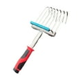 thumbnail image 2 of figatia Hand Rake Small Tool Cultivating Small Handheld Versatile Digging Soil Tiller for Lawn Backyard Yard Work Seaside, 2 of 8