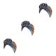 thumbnail image 3 of Qarigey 1 pieza de turbante africano hermoso patrón de flores atractivo alto elástico moda Headwraps Headwraps Head Cover azul Type1 NO1, 3 of 6