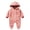 Pink, variant on Mercatoo Baby Boys Girls Thick Fleece Jumpsuit Hooded Fuzzy Long Sleeve Plush Lightweight 𝗥omper Winter Cozy Warm Clothes