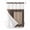 Black Brown, variant on No Hook Shower Curtain, Cream Greek Key Standard Shower Curtain with Snap in Liner, Geometric Greece Ancient Farmhouse Geo Waterproof Washable Fabric Bathroom Curtains Sets, 72"W x 72"L