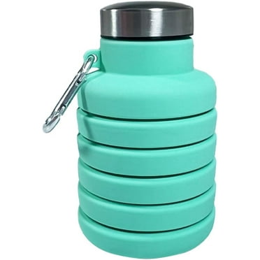 Silicone Collapsible Water Bottle, 500ml Lightweight Travel Water Bottle, Reusable Water Bottle for Travel Essential Sports Gym Camping Hiking