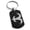 Black, variant on Stainless Steel Ancient Tribal Mercy Rune Engraved Dog Tag Keychain Keyring