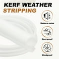thumbnail image 4 of Uxcell Kerf Weather Stripping Seal Strip (32.8ft x 5/16") - Bulb Bubble Kerf Noise Reduction Rubber Flange Window Weatherstrip Seal for Door Frame Windows Card Slot, White, 4 of 6
