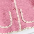 thumbnail image 6 of KYAIGUO 1-6Y Girls Spring Fall Clothes Set 2PCS Outfit Button Cardigan Tops +trousers Casual Set for Kids Toddler Baby, 6 of 9