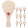 thumbnail image 1 of 10pcs Wooden Paddle Balls With String Toys Unfinished Wood Paddle Ball Rackets Wooden Painting Paddle For Stocking Stuffer Goodie Bag Fillers Activity Toys, 1 of 7