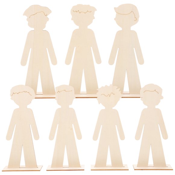 SEWACC 20Pcs Handmade Wood Decorations Wood Pieces for Ornaments Beige for Home Decoration