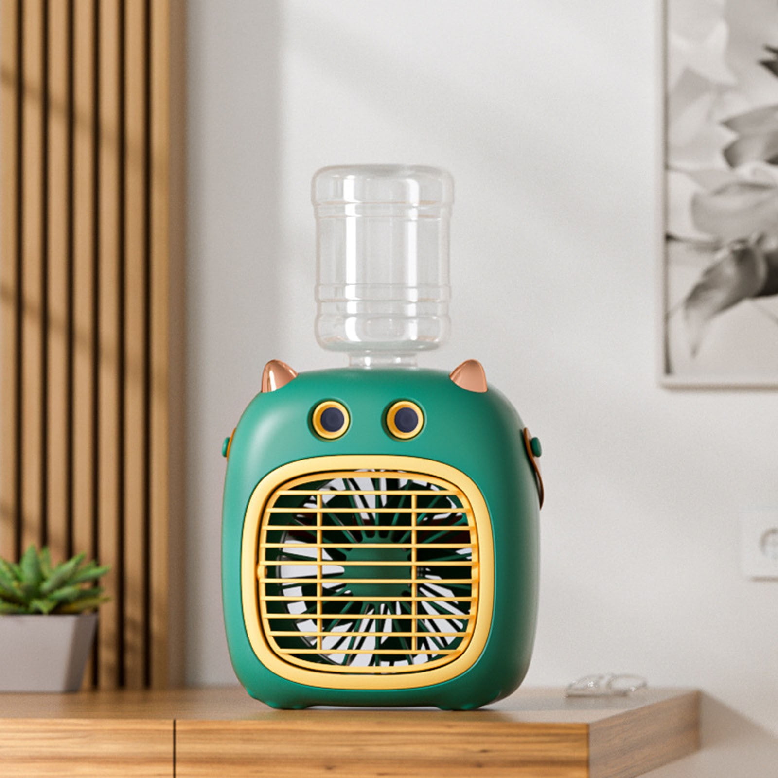 Portable Air Conditioner Fan Mini Evaporative Cooler USB Rechargeable With Water Tank, 4 Speed Strong Cooling Quiet Operation, Personal Air Cooler for Home Office Outdoor Travel Desk