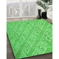 thumbnail image 3 of Ahgly Company Machine Washable Indoor Rectangle Transitional Neon Green Area Rugs, 8' x 10', 3 of 7