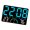Blue light, variant on Multifunctional LED Digital Clock With Humidities Sensors Alarm Timers Design Easy To Read For Living Room