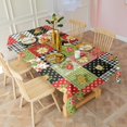 thumbnail image 3 of Pioneer Flower Floral Print Pattern Rectangle Tablecloth 60"x120", Waterproof Polyester Table Cloth, Wipeable Spillproof for Dining Camping Indoor Outdoor, 3 of 6