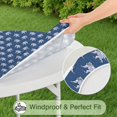 thumbnail image 5 of Blue Bigfoot Pattern Round Fitted Tablecloth with Elastic Edge,Dining Table Cover Waterproof,Outdoor Round Tablecloth for Camping,Dining,Indoor and Outdoor, 5 of 7