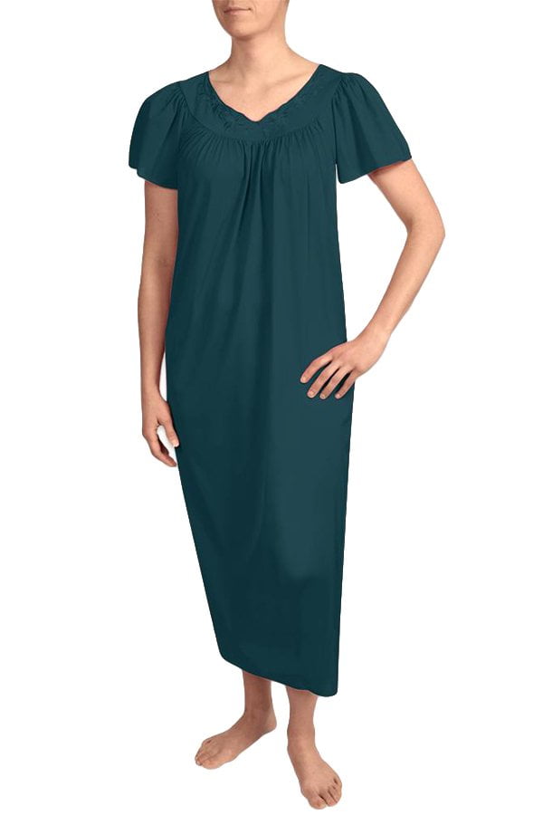 Miss Elaine Tricot Long FlutterSleeve Nightgown 50809/50809X