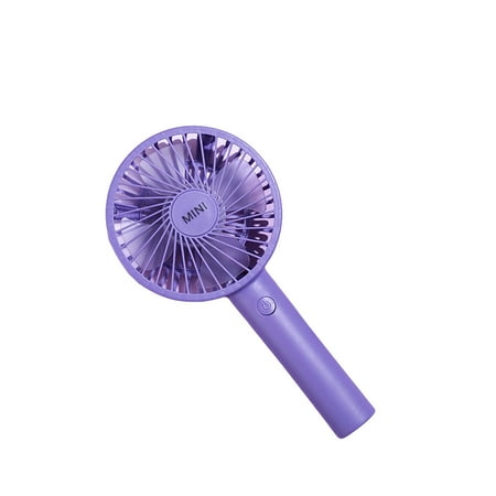 

3 Packs Practical Mini Handheld Solid Color Fan Portable Cute USB Fan(Purple)